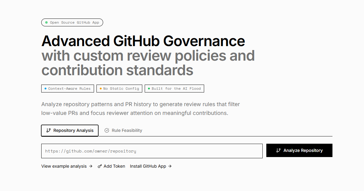 Watchflow - Agentic GitHub Governance